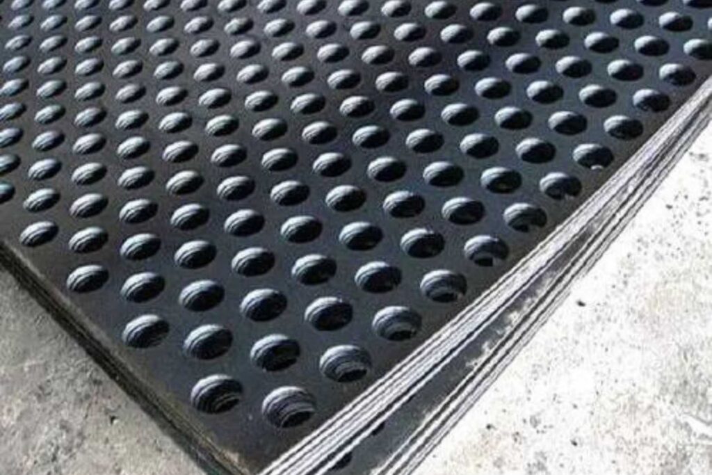 Heavy-duty stone crushers with MS perforated sheets.