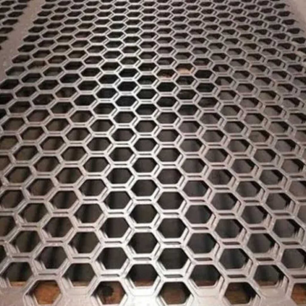 Hot Rolled Aluminium Hexagonal Perforated Sheet