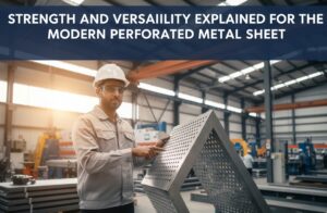 Home - Sudharsun Traders High-strength perforated metal sheet in Coimbatore supplied by Sudharsun Traders, featuring precise engineering for architectural and industrial versatility.