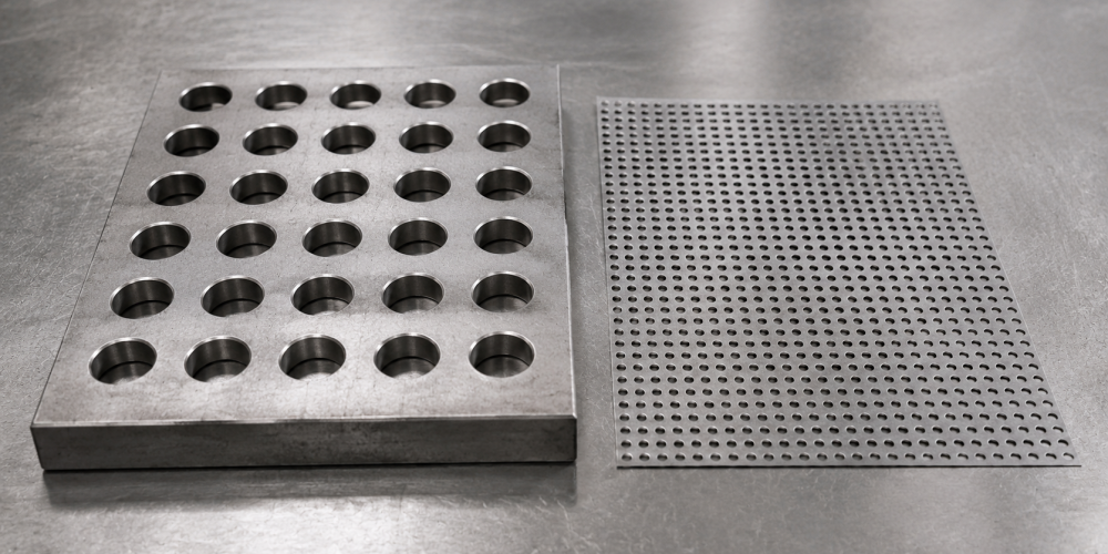Perforated metal plate and standard perforated sheet comparison by Sudharsun Traders
